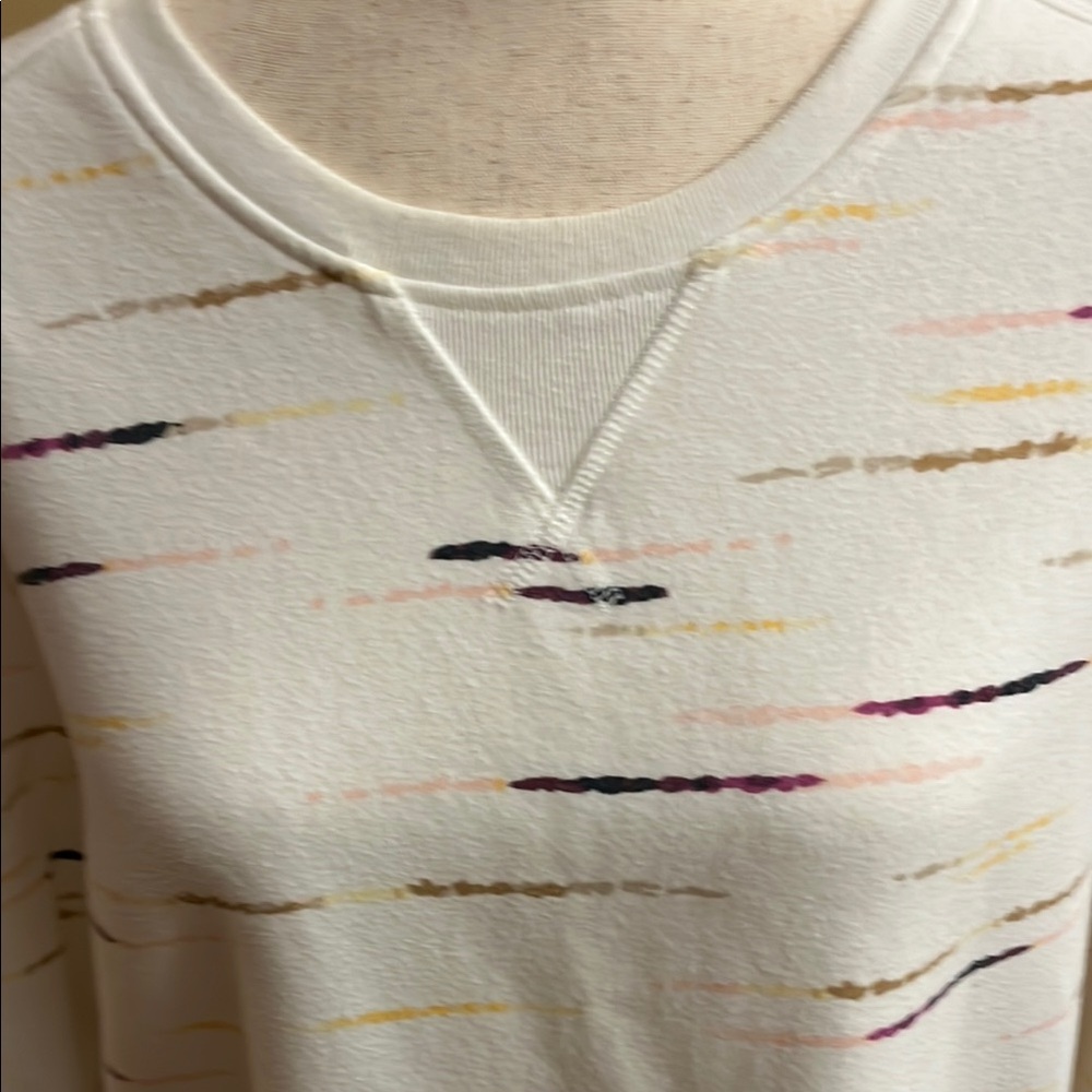 Karen Scott Multicolor Lined Sweatshirt - Picture 2 of 6